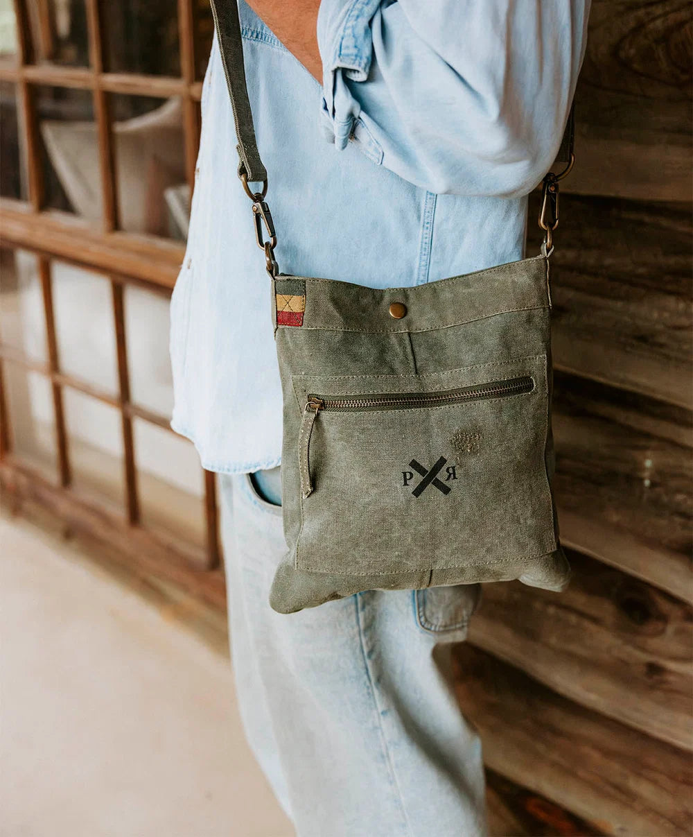 Escapee Satchel Bag | Upcycled | Khaki