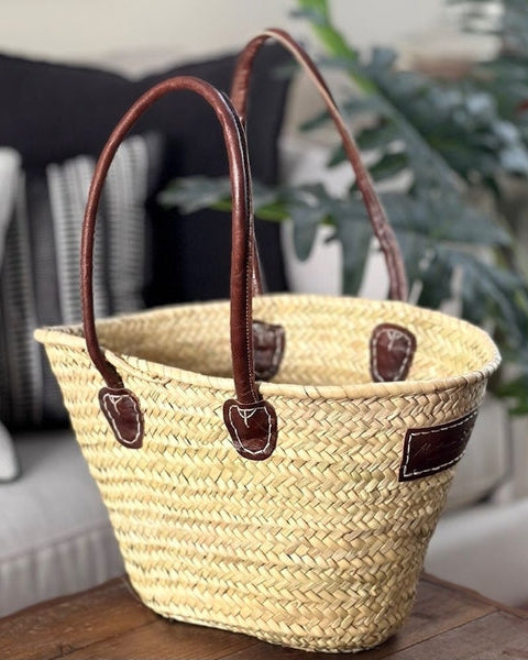nicole basket | dark brown