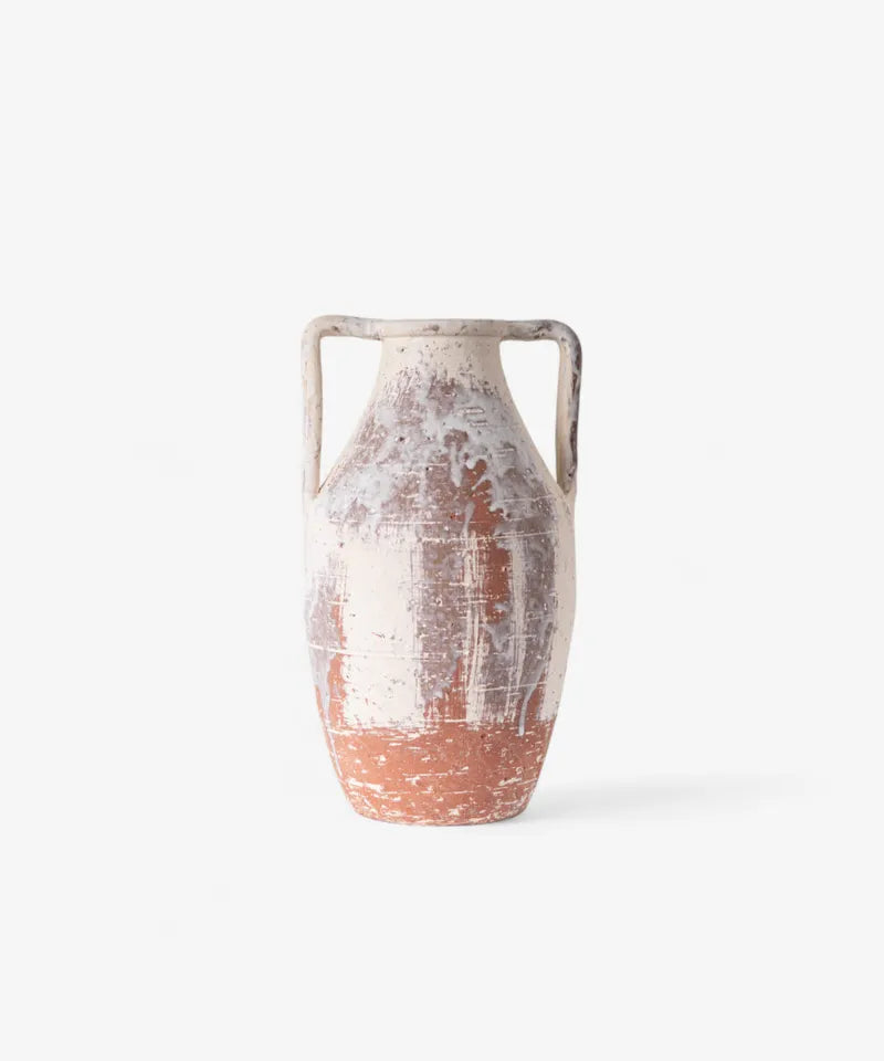 Glacier Terracotta Urn | Short