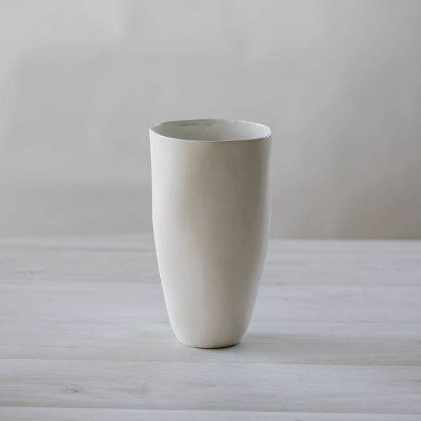 Tall White Vase