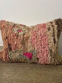 Moroccan Vintage Cushion | Peach & Pink