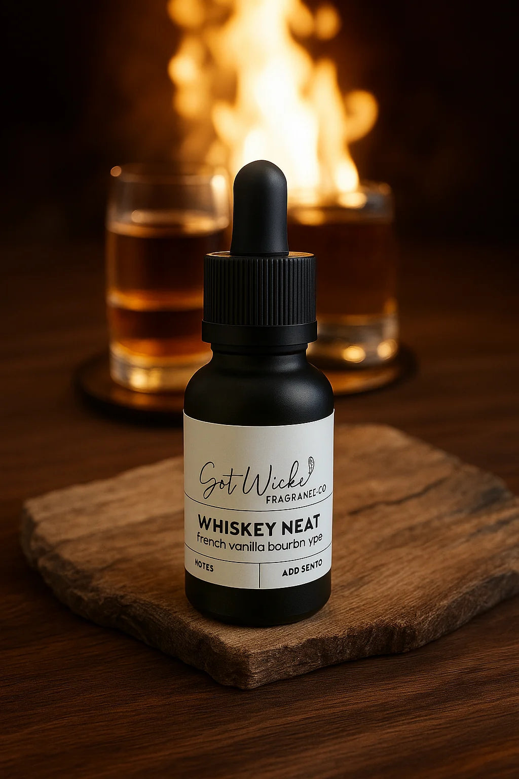 Whiskey Neat - French Vanilla Bourbon Candle Sand Scent