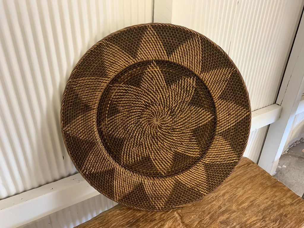 Hand Woven Rattan Wall Art