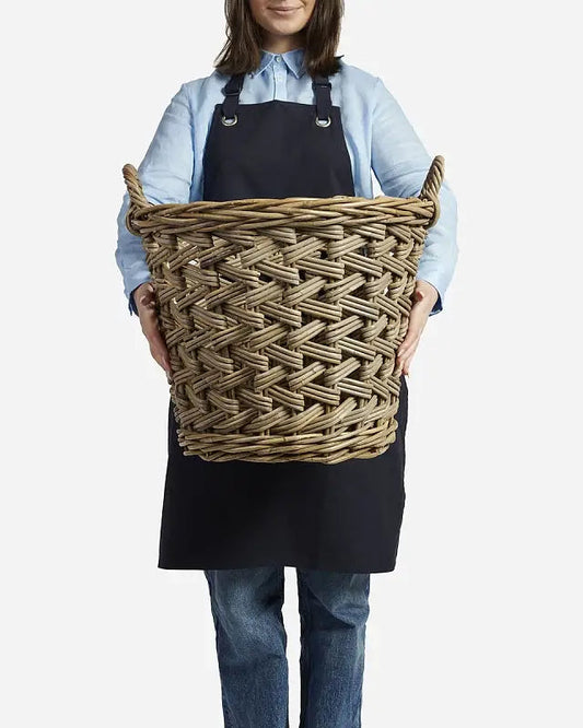 wicka | portabello herringbone weave kubu basket