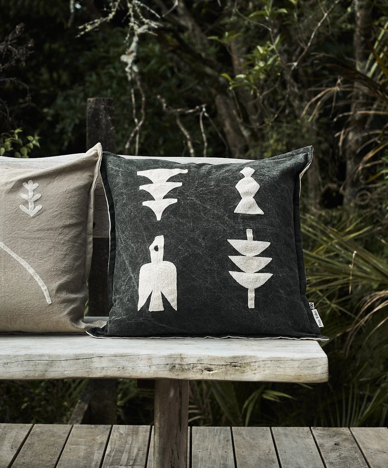 Pony Rider Elements Cushion | Black