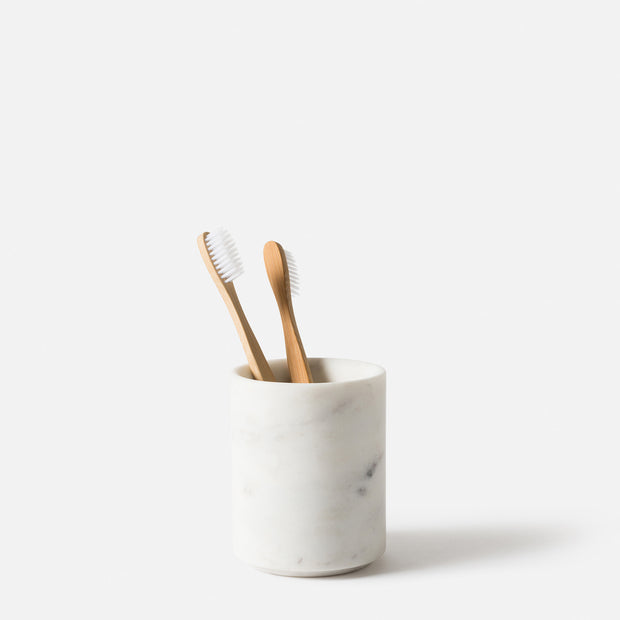 Marble Toothbrush Holder | White