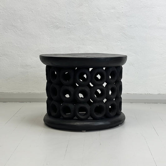 Bamileke Donut Stool | Black