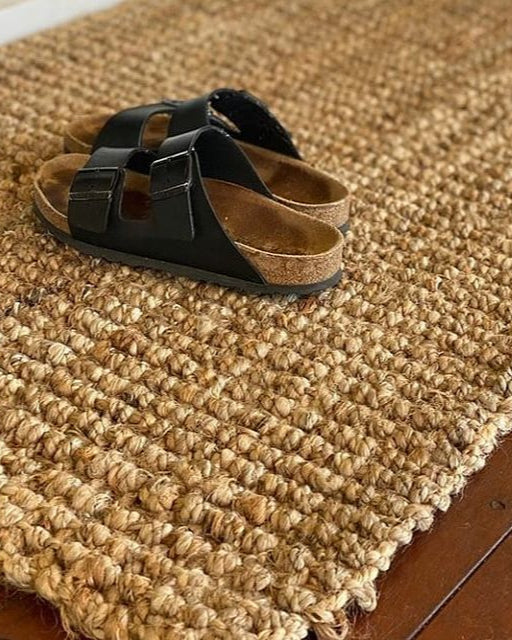 zebra home | natural jute oversized mat