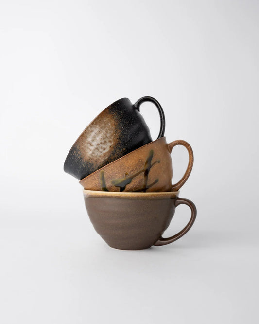 Made in Japan | 3pc cup set - desert glaze