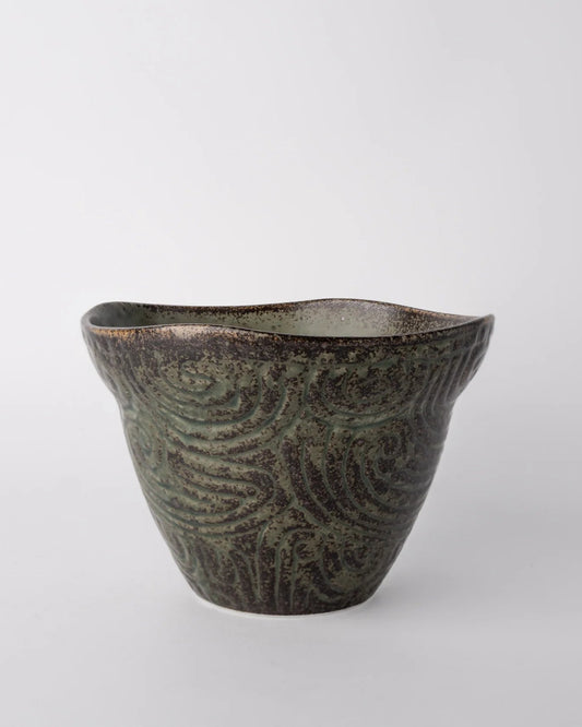 Made in Japan | deep bowl 16cm - oribe swirl