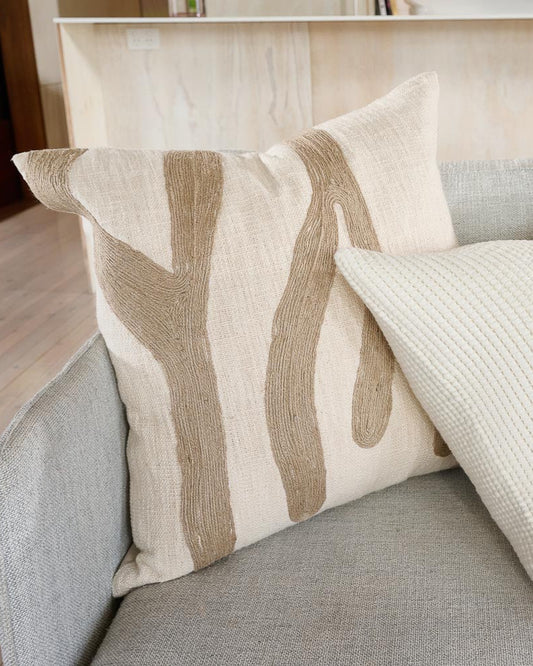 Zanth Cushion | Natural - Ivory