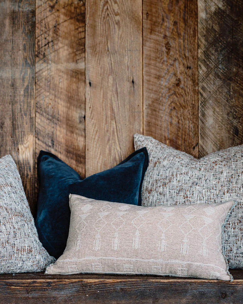 Kasumi Reversible Cushion | Soft Clay - Blue