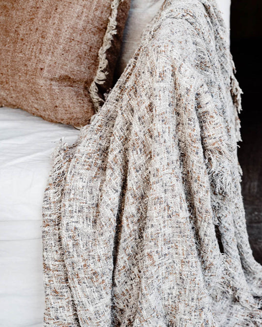 Ritchi Throw | Clay - Midnight - Ivory
