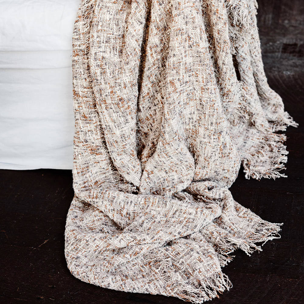 Ritchi Throw | Clay - Midnight - Ivory