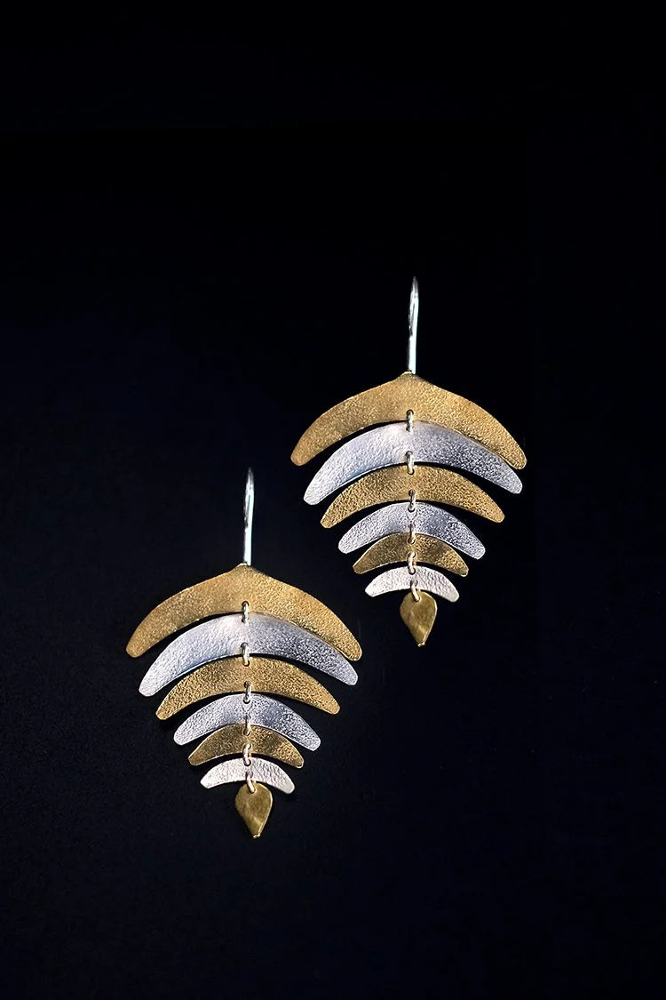 Karem Gold & Silver Earings