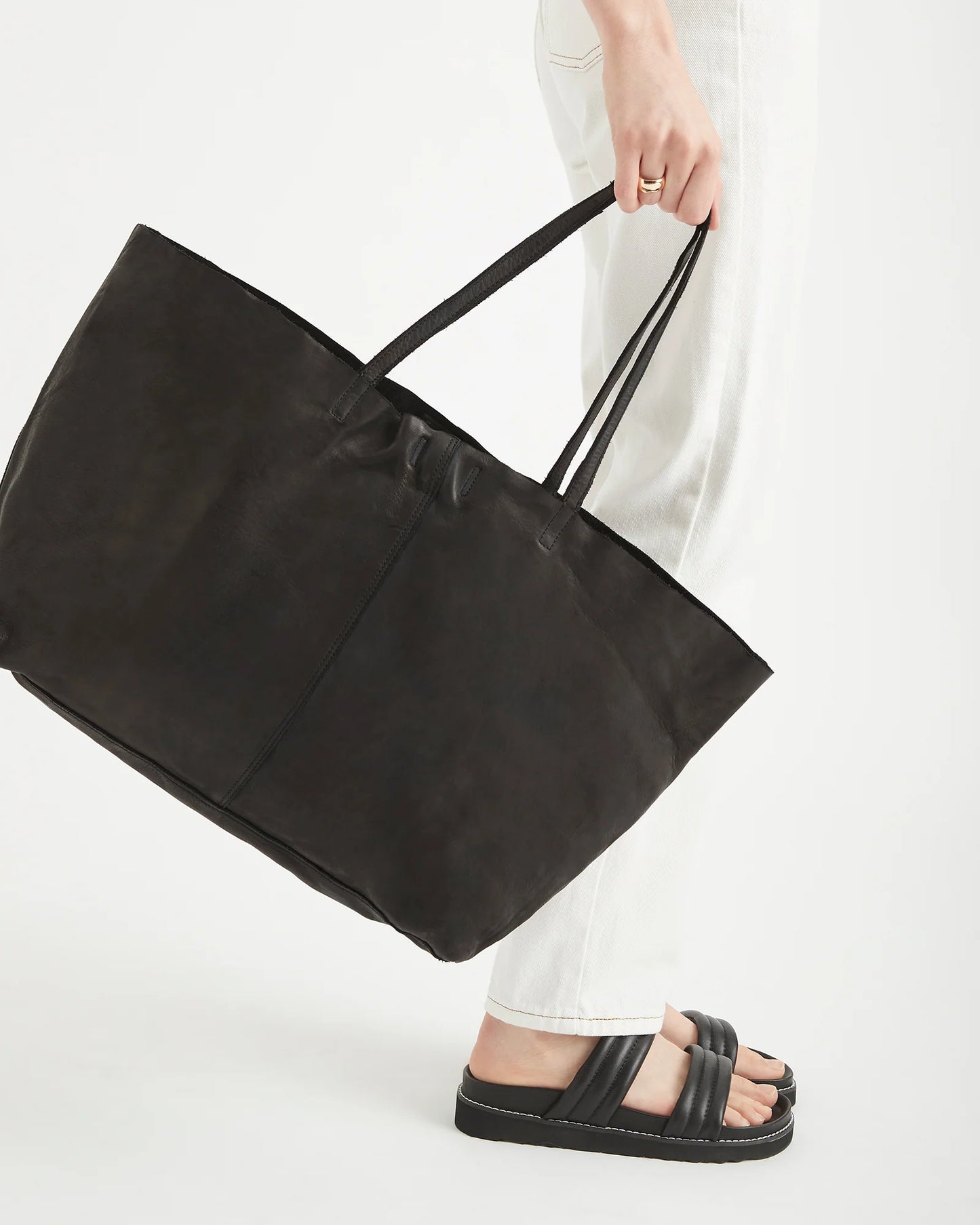 Juju & Co Unlined Tote - Black