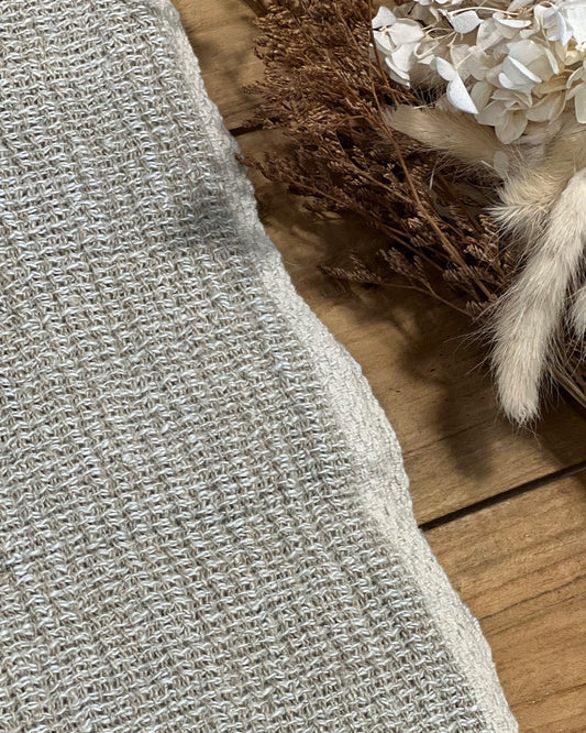 Audrey Mesh Linen Wash Cloth | Bone