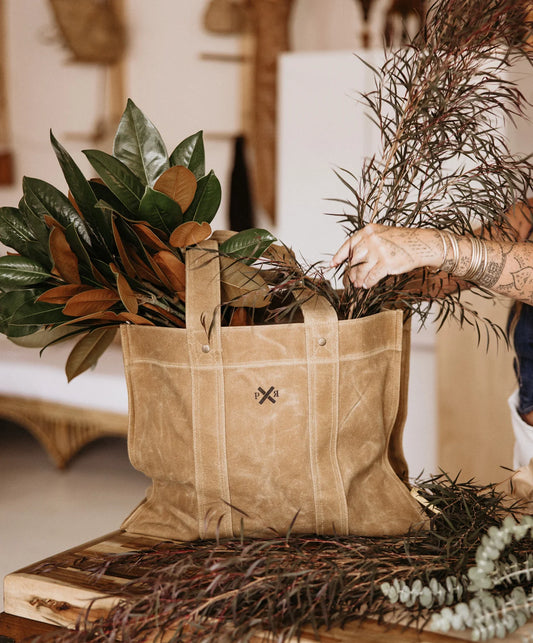 pony rider road crafters tote bag | clay