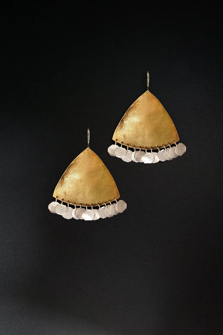 The Large Gold Biak Earings