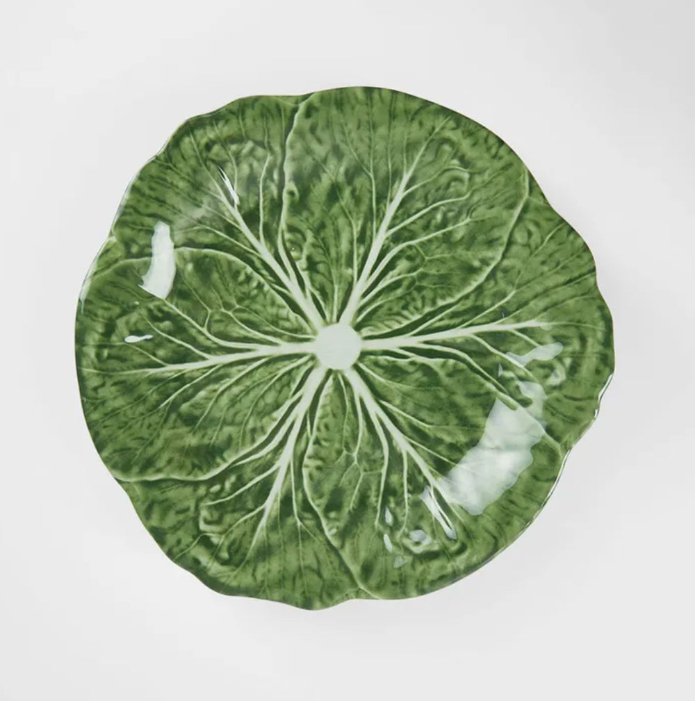 Melamine Cabbage Side Plate, Green
