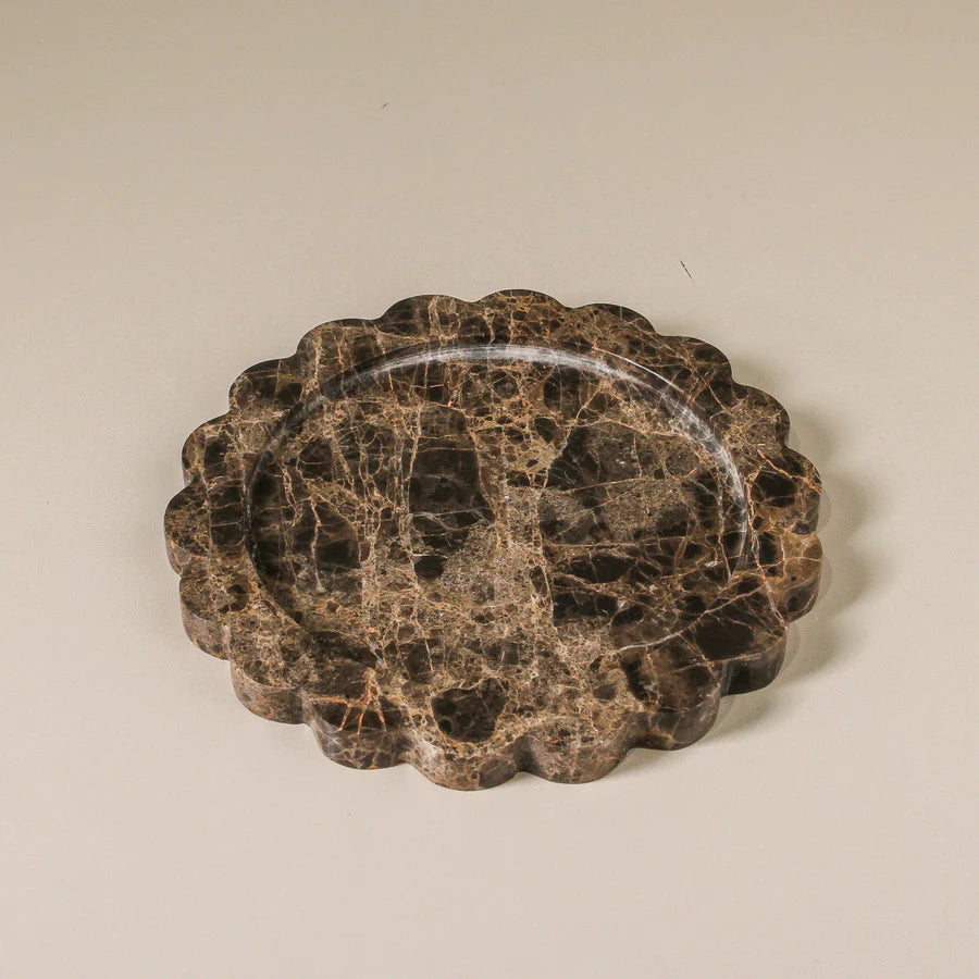 Calile Tray Emperador Marble | Brown