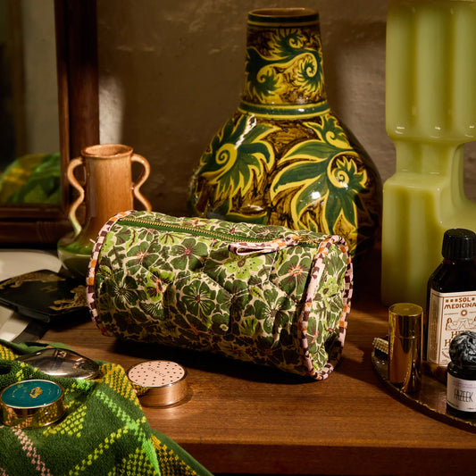 Magnolia Makeup Bag | Cactus Green