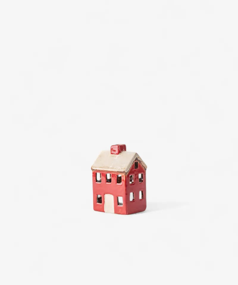Alsace Petite Tea Light Chalet Red Cream