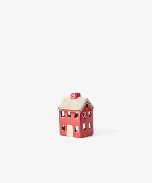Alsace Petite Tea Light Chalet Red Cream