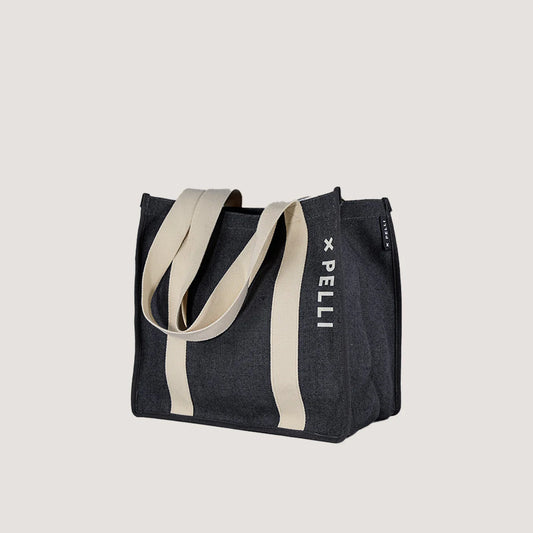 Pelli Jute Shopping Bag -  Charcoal Grey