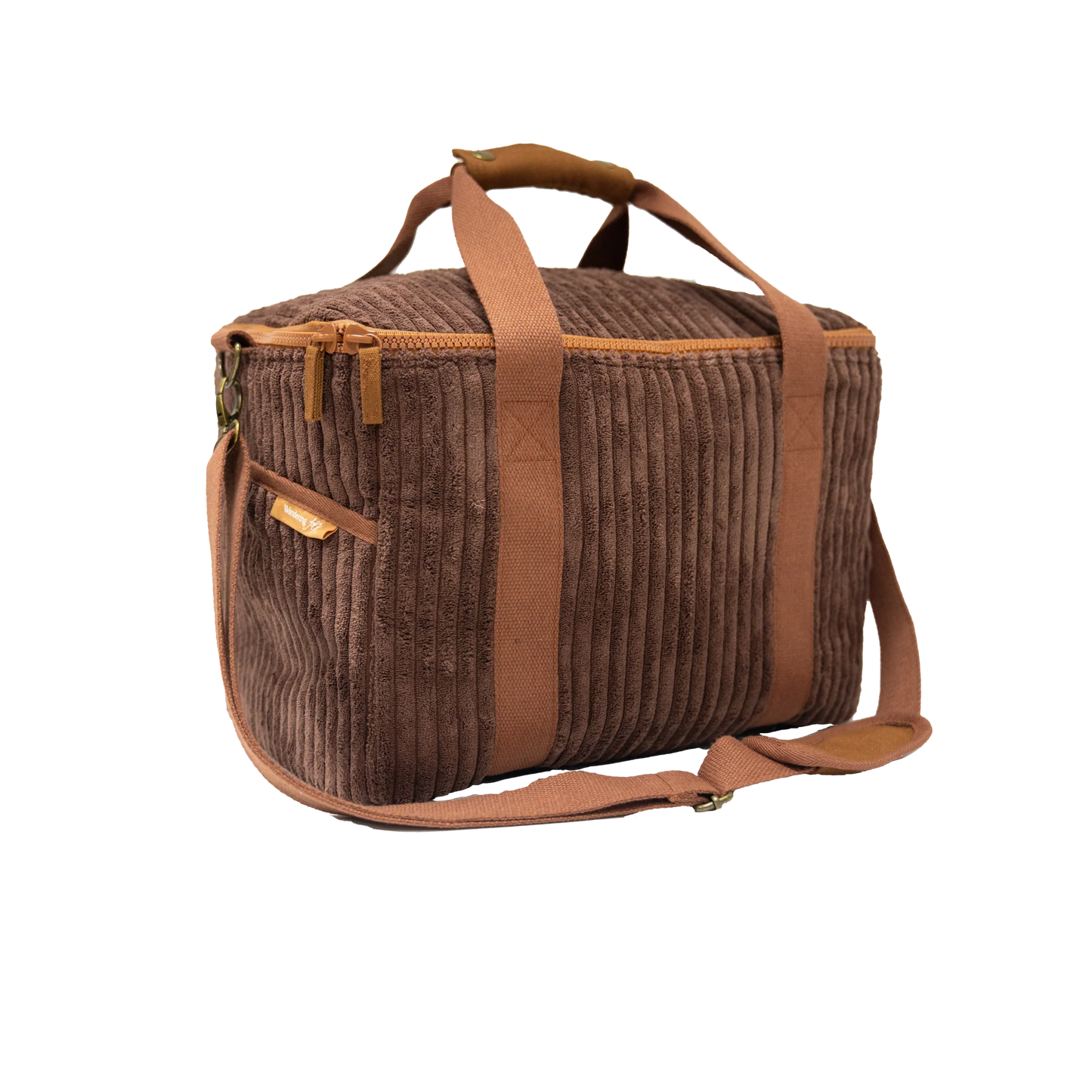 Wandering Folk Cord Cooler Bag | Chocolate | Large