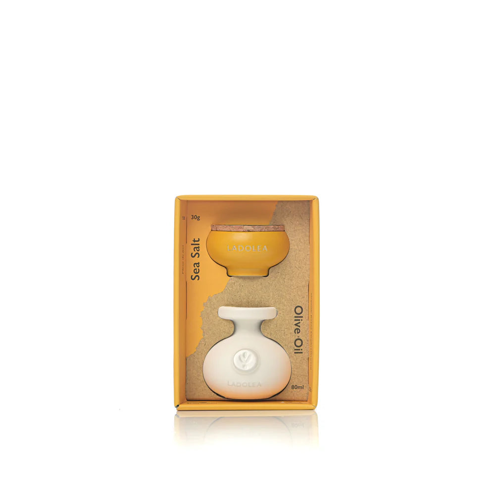 Ladolea Mini Organic Olive Oil Fleur De Sel Set