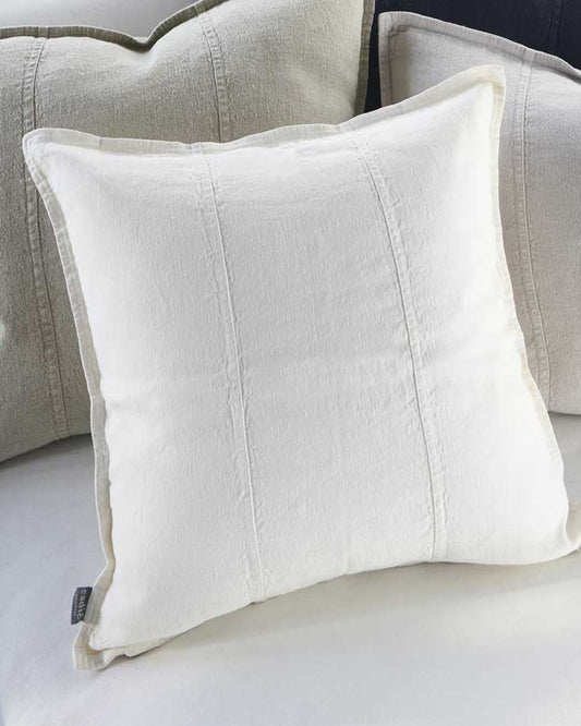 Luca Outdoor Linen Cushion | Off White