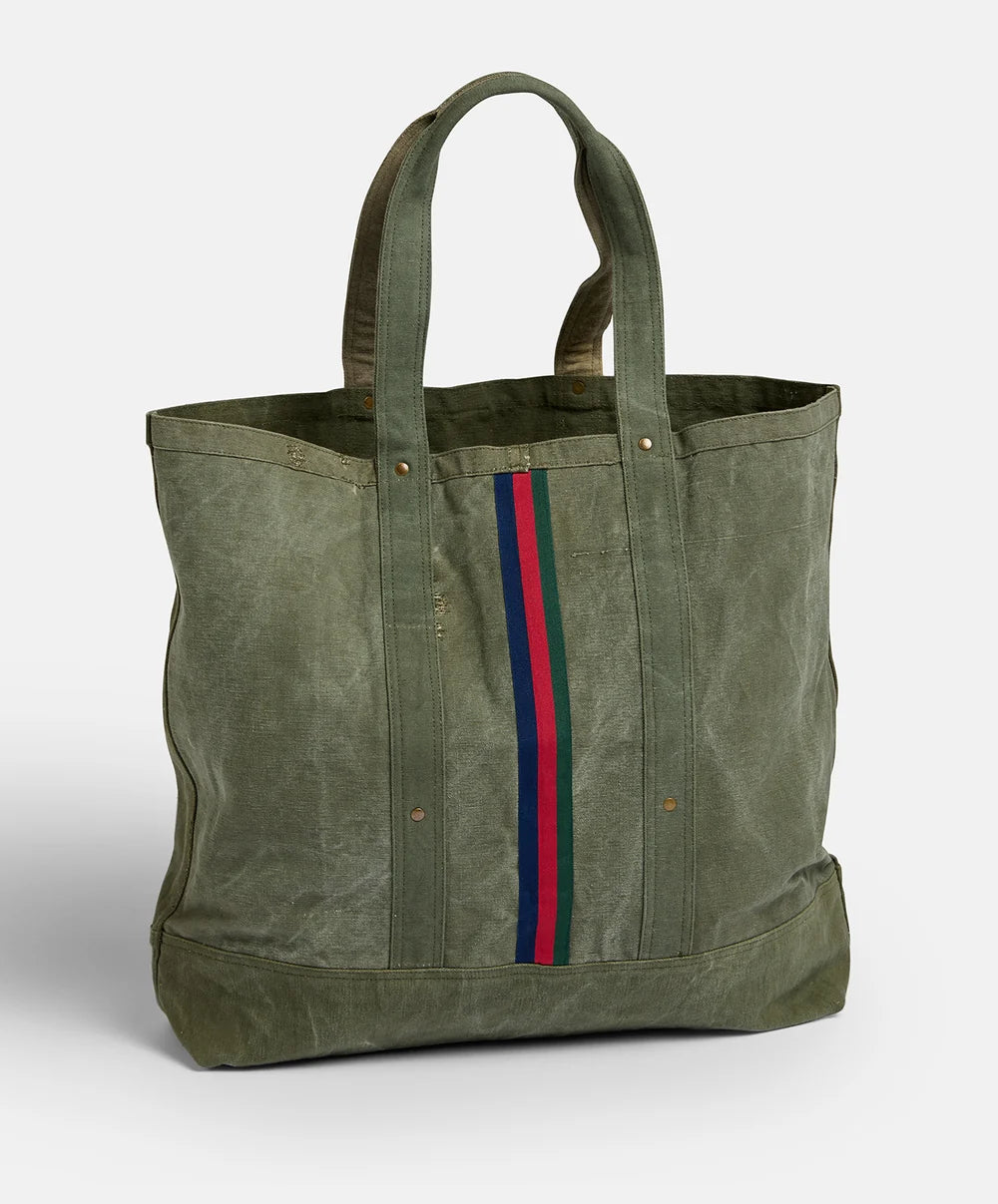 Escape Large Canvas Tote Bag | Upcycled | Khaki
