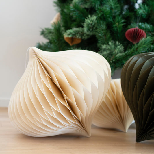 Statement Jewel Ornament | Off White 30cm