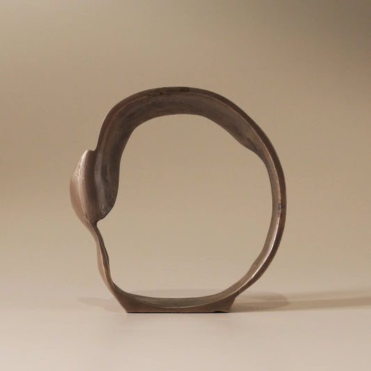 Lunar Sculpture Antique Brass
