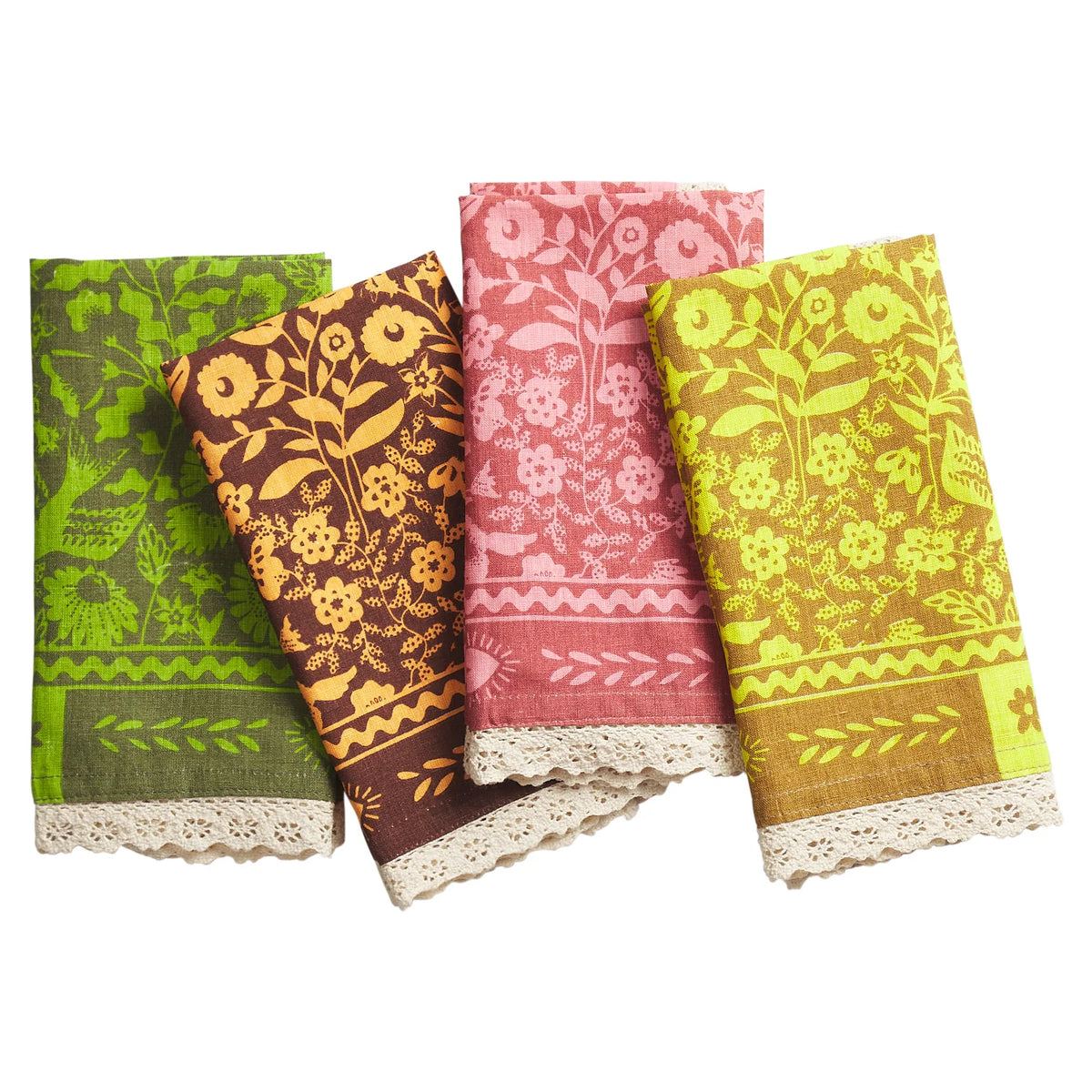 Indiana Linen Napkin Set | Citrine