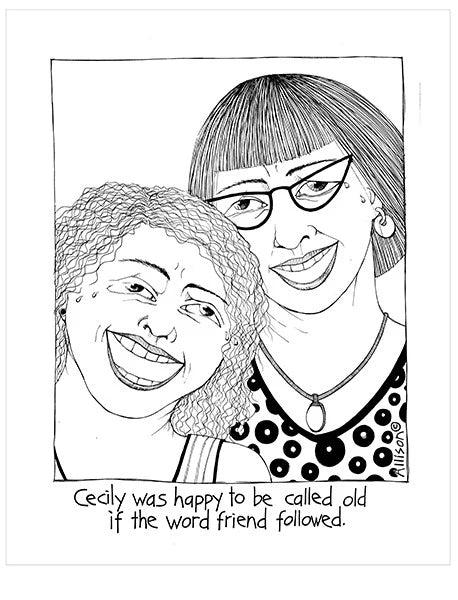 Cecily Tea Towel - Old Friends