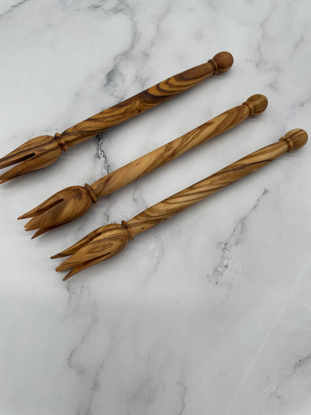 Greek Olive Wood Olive Fork
