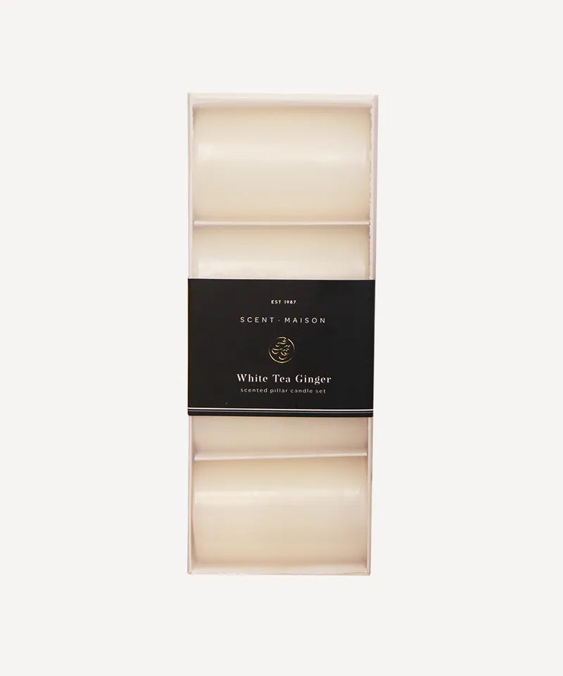Maison Pillar Candle | White Tea Ginger