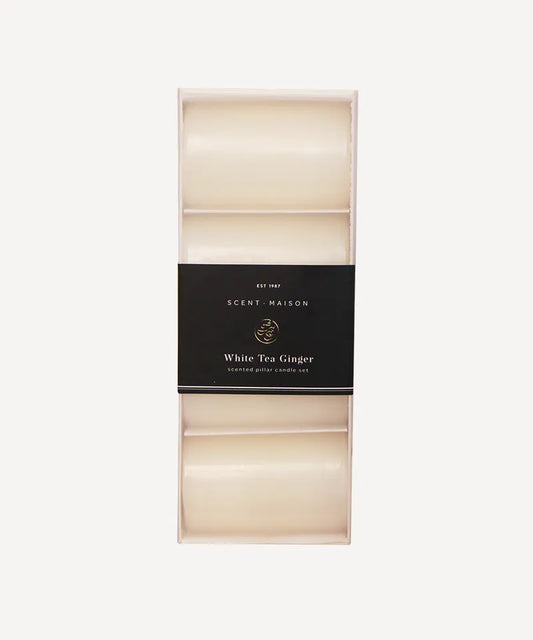 Maison Pillar Candle | White Tea Ginger