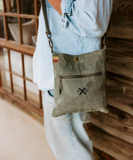 Escapee Satchel Bag | Upcycled | Khaki
