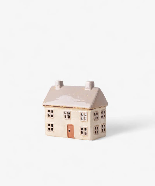 Alsace Cottage Tea Light | Light Grey
