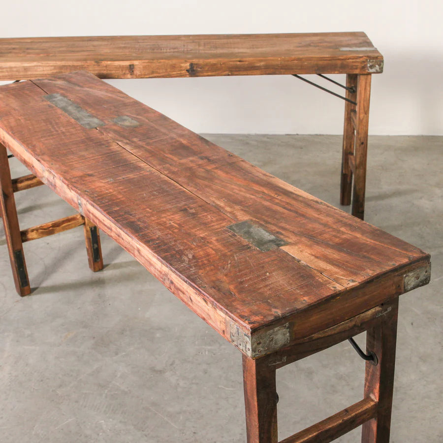 Vintage Indian Tent Table Natural