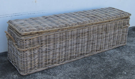 Long Kubu Grey Rattan Chest