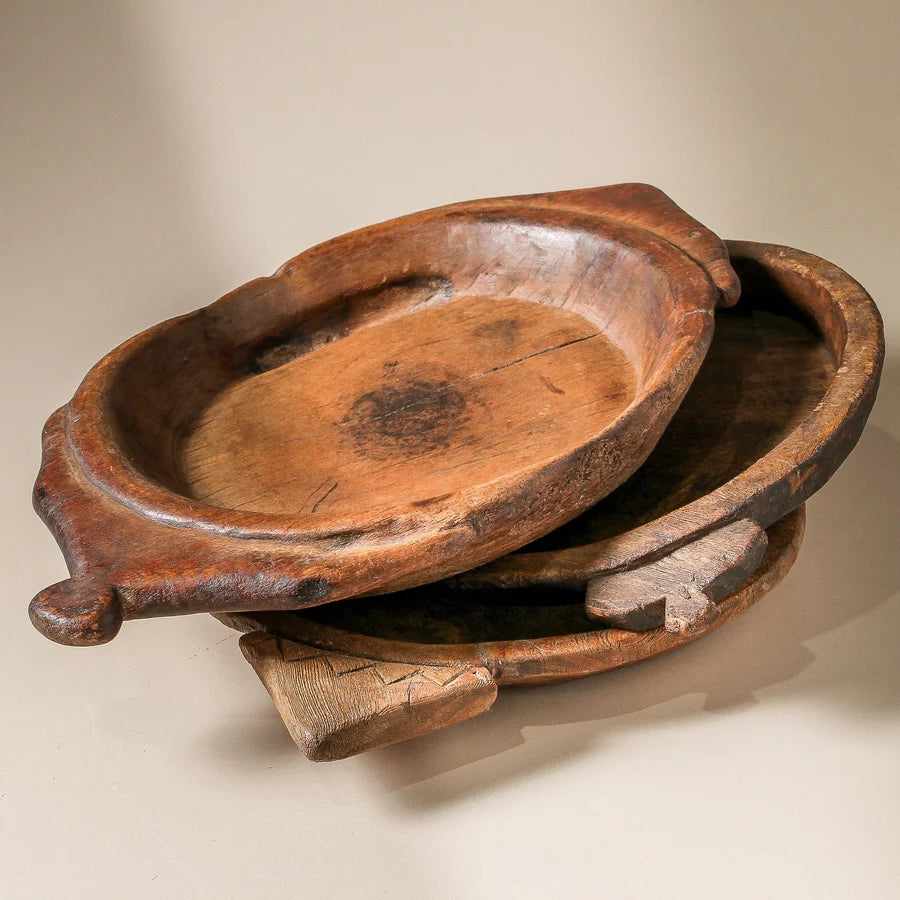 Vintage Indian Wooden Parat