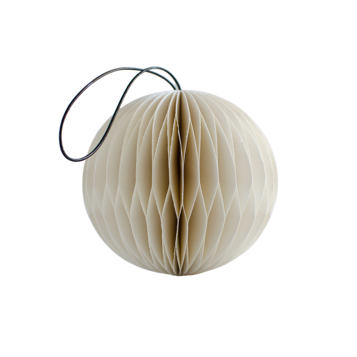 Nordic Paper Sphere Ornament | Off White