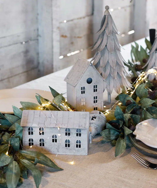 Tea Light House Zinc | Long